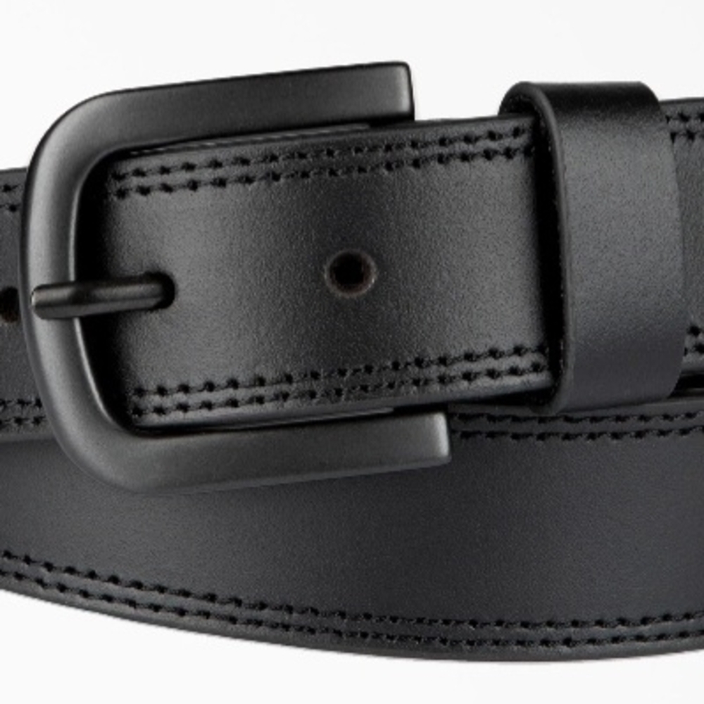Classic Dickies Black Leather Men's Belt